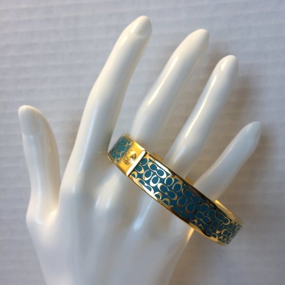 🏆🐎💙COACH Monogram Bracelet Cuff💙🐎🏆 - Picture 3 of 6